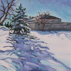 Nancy Yanaky - Winter Shadows painting