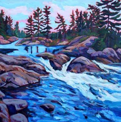 French River Waterfall