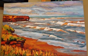 My PEI beach painting